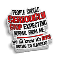 Expecting Normal Hard Hat Decal