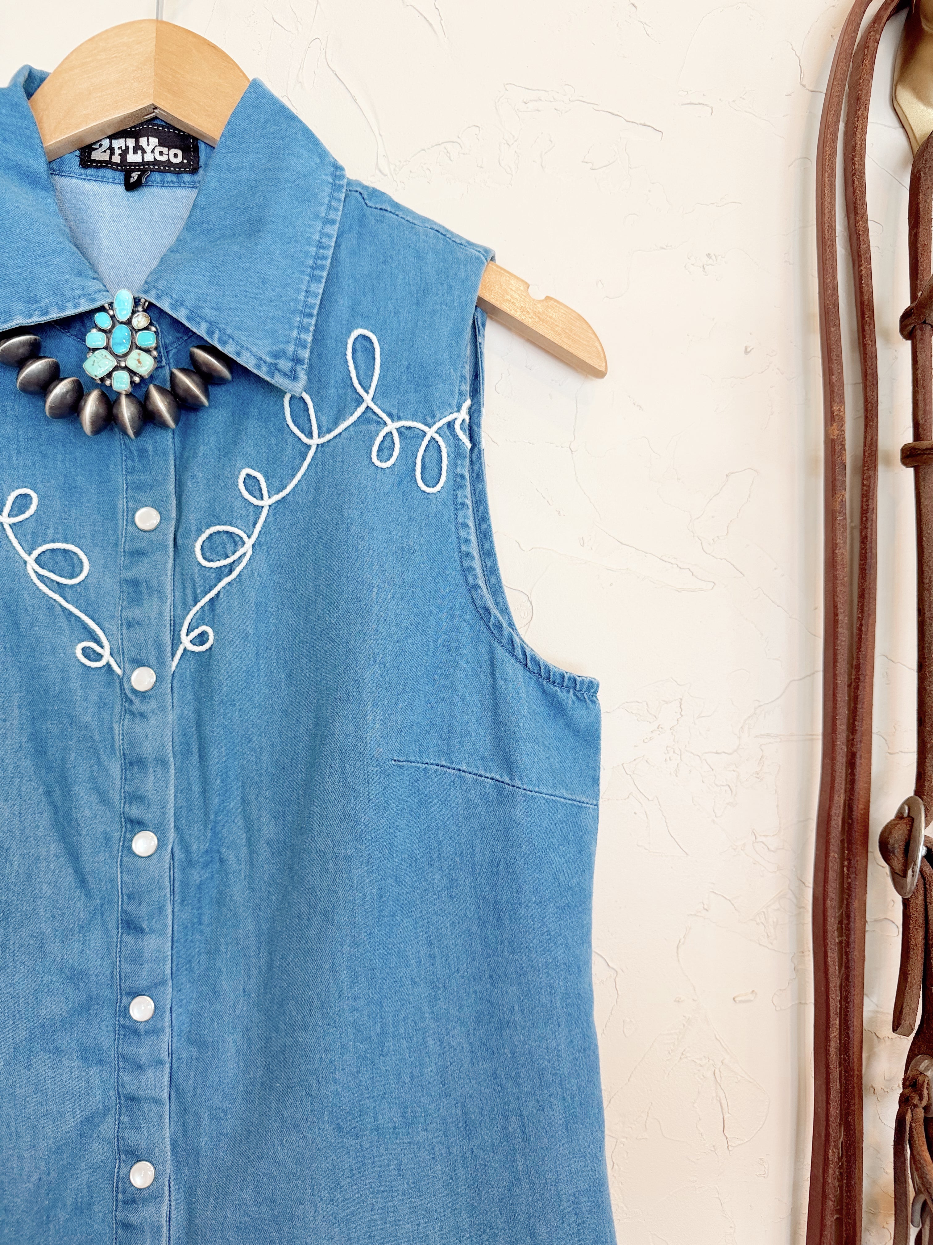 The Dallas Days Denim Top