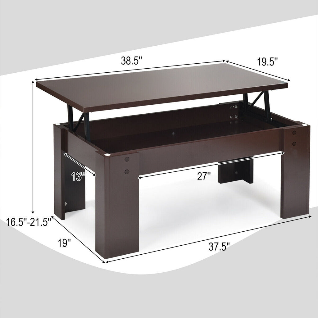 Lift Top Coffee Pop-UP Cocktail Table