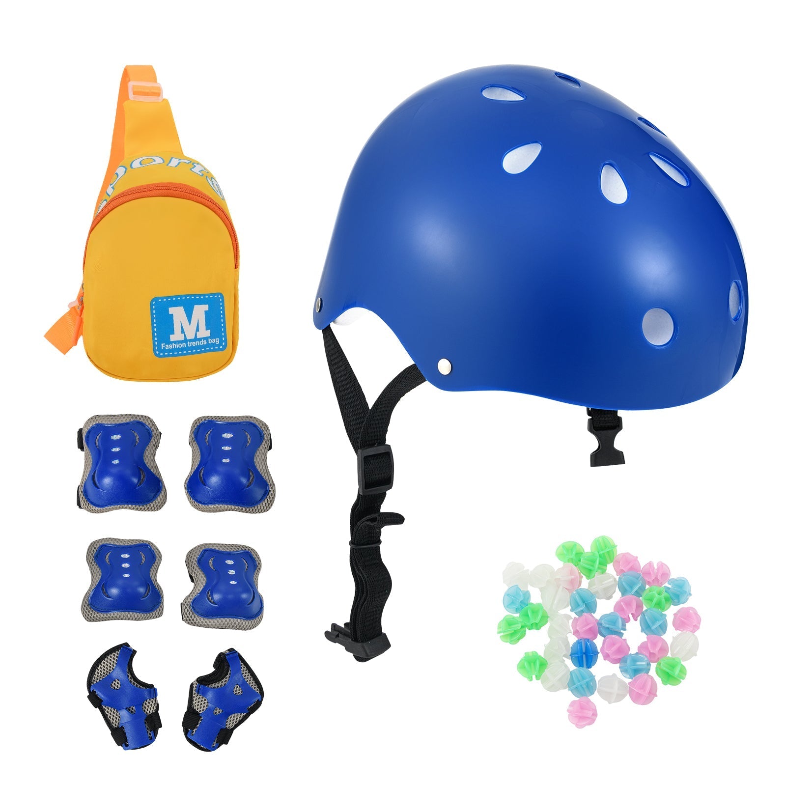14 Inch Kids Bike Red with Blue Helmet Protective Set