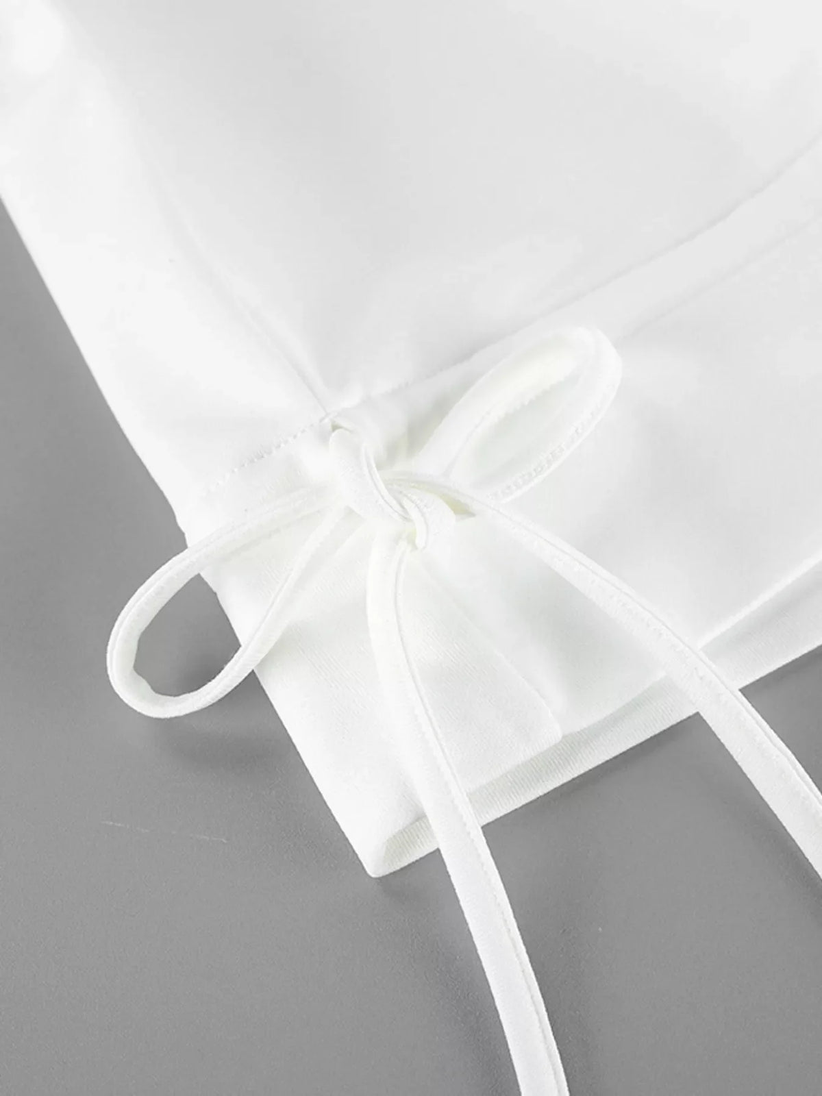 Ruffled Hem One Shoulder Sweatshirt