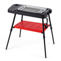 Electric Grill 2-in-1 with Detachable Stand and Dual Plates