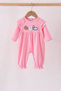 Pink Milk Cookies Ruffle Romper