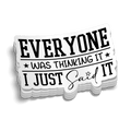 Thinking It  Hard Hat Decal
