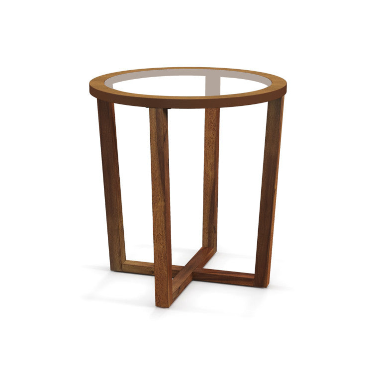 Modern Living Room Furniture Set (Bookcase + Coffee Table + End Table + Accent Chair)