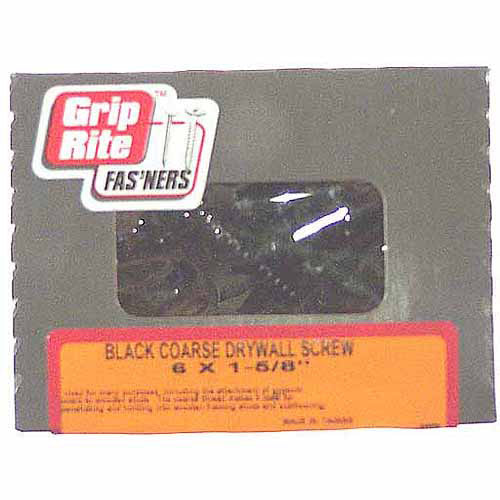 158CDWS5 1-5/8" BLACK COARSE DRYWALL SCREWS 5 LB