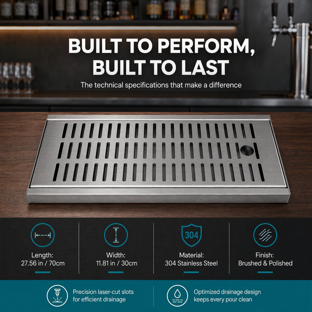 Big Stainless Steel Strip Drip Tray