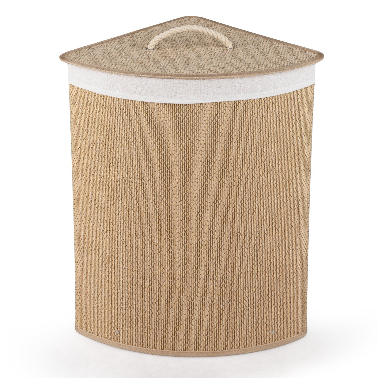 15 Gallon Bamboo Laundry Hamper with Removable Liner