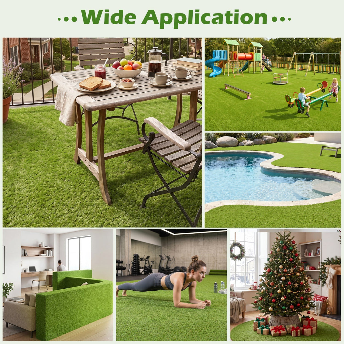 Artificial Turf Rug 15 x 7 Feet with 0.75 Inch Pile Height