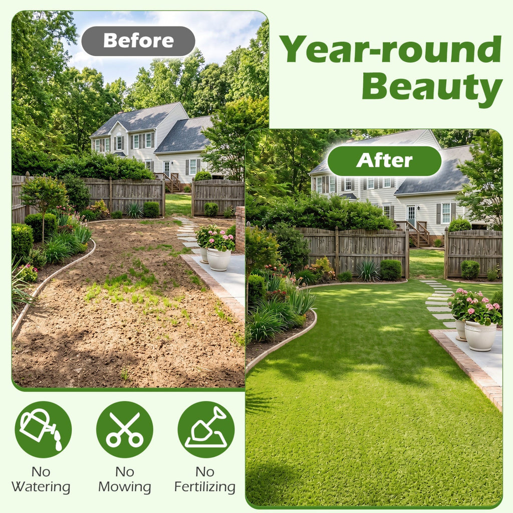 Artificial Turf Rug 15 x 7 Feet with 0.75 Inch Pile Height