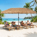Double-Sided Patio Umbrella 15x9 ft with 144 Solar Lights