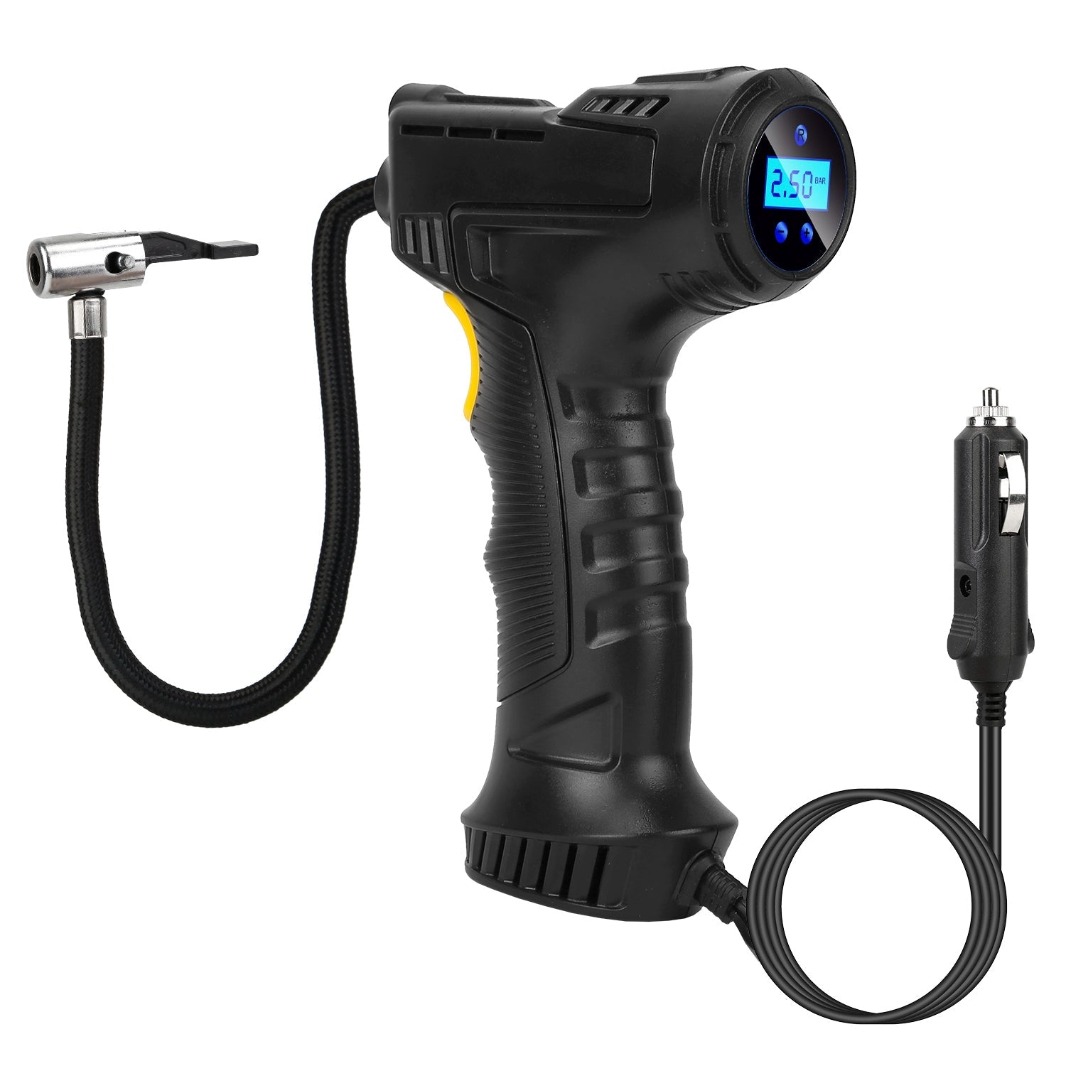 Portable Car Tire Inflator for Auto Use and Quick Inflate
