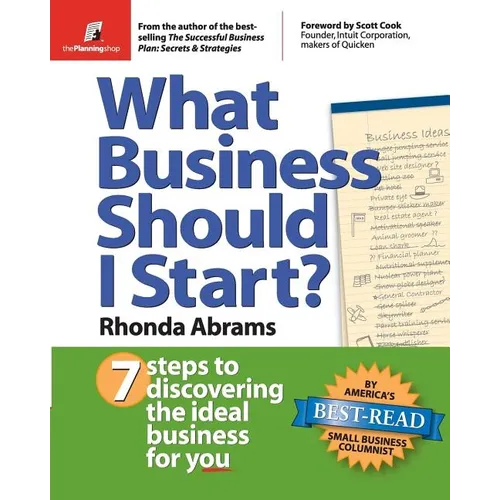 What Business Should I Start?: 7 Steps to Discovering the Ideal Business for You - Paperback