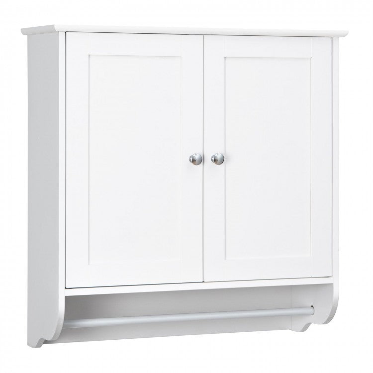 Laundry Room Bundle: Wooden Cabinet Wall-Mounted Bathroom Storage Clothe Dryer Laundry Basket