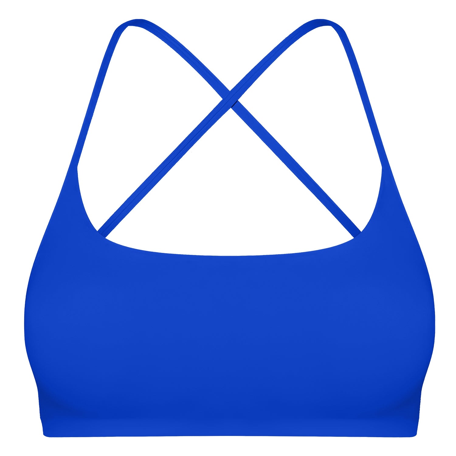 Cross Back Padded Sports Bra with Removable Pads