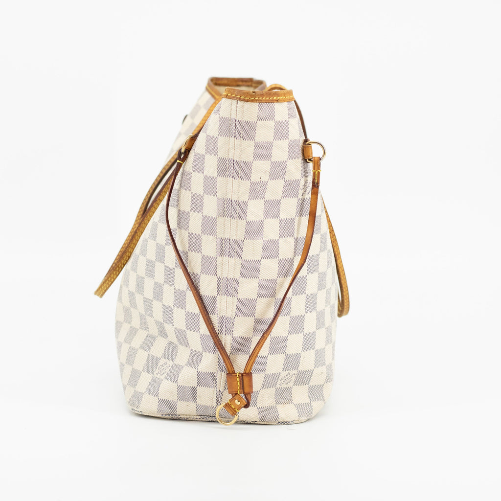 Louis Vuitton Damier Azur Neverfull MM Tote Bag  #1679