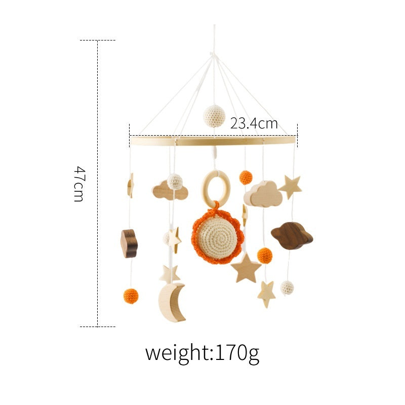 Crib Rattle Three-month-old Newborn Stroller Crib Headboard Rattle