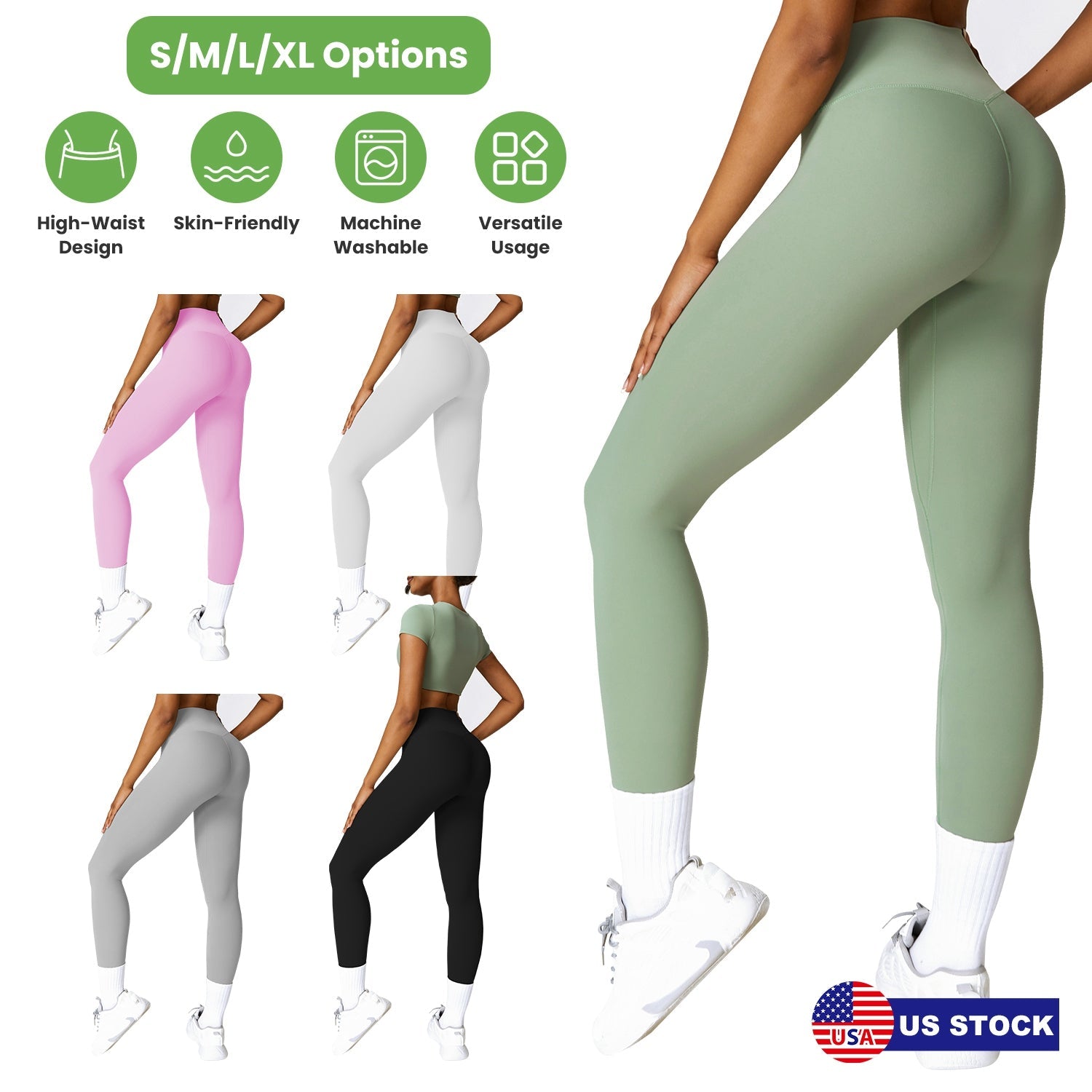 Women's High Waist Leggings with Tummy Control