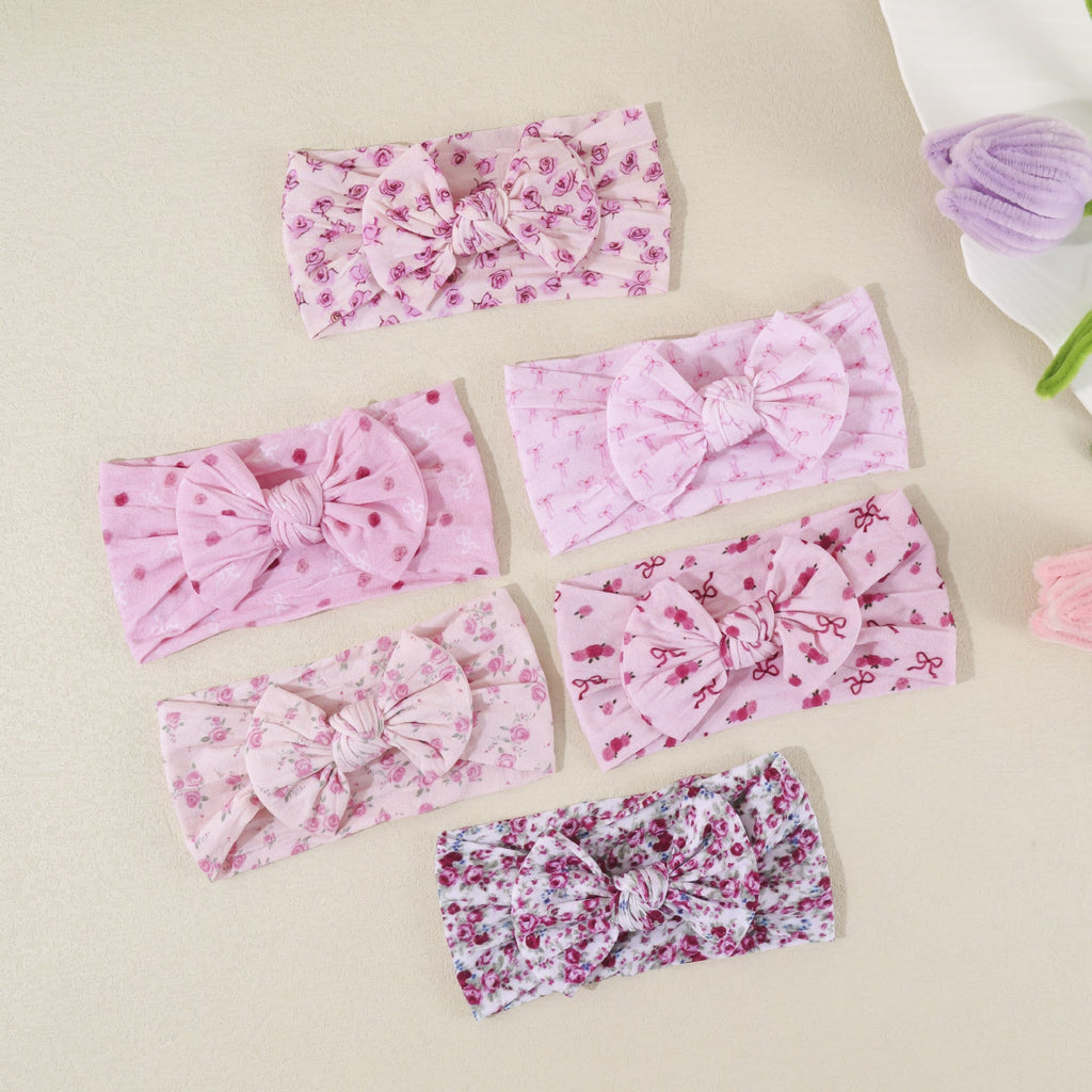 Childrens Cute Bow-Knot Elastic Soft Wide Headband
