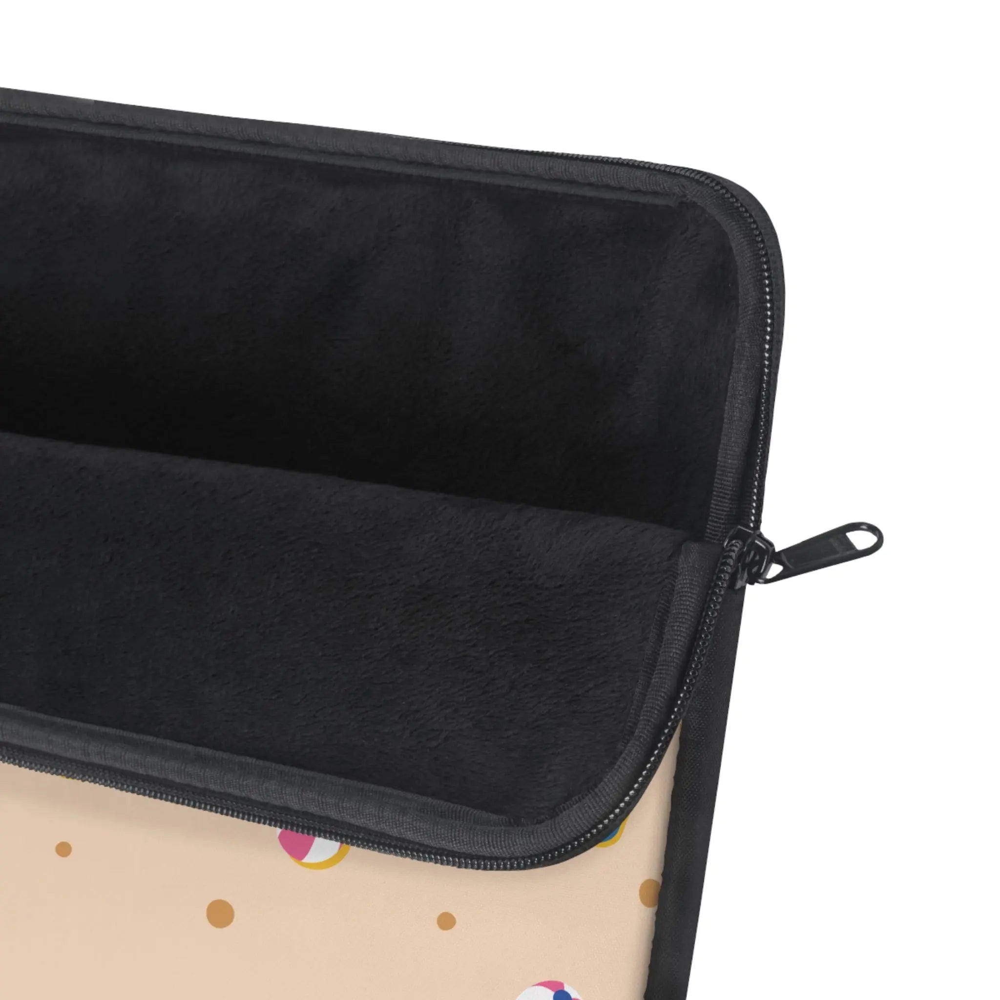 Beach Pattern Laptop Sleeve — Sunglasses, Beach Balls & Clouds Design