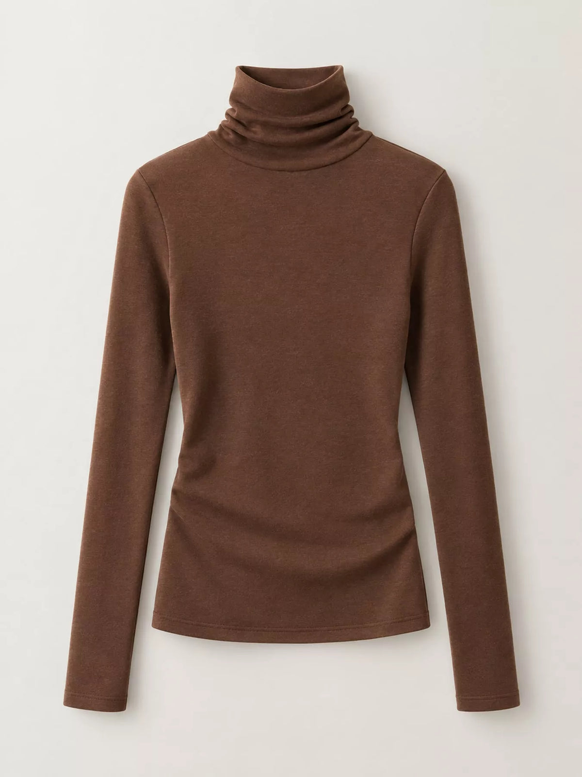 Slim-Fit Turtleneck Long Sleeve T-Shirt
