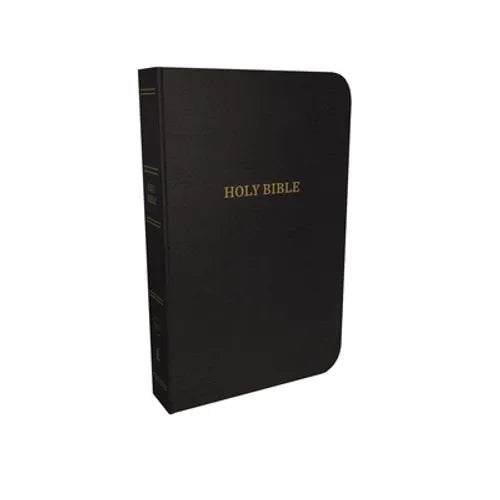 KJV, Thinline Reference Bible, Bonded Leather, Black, Indexed, Red Letter Edition - Bonded Leather