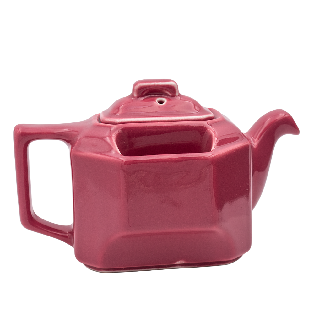 Hall China Pink Ceramic Teapot – T‑Ball 3273 with Holders