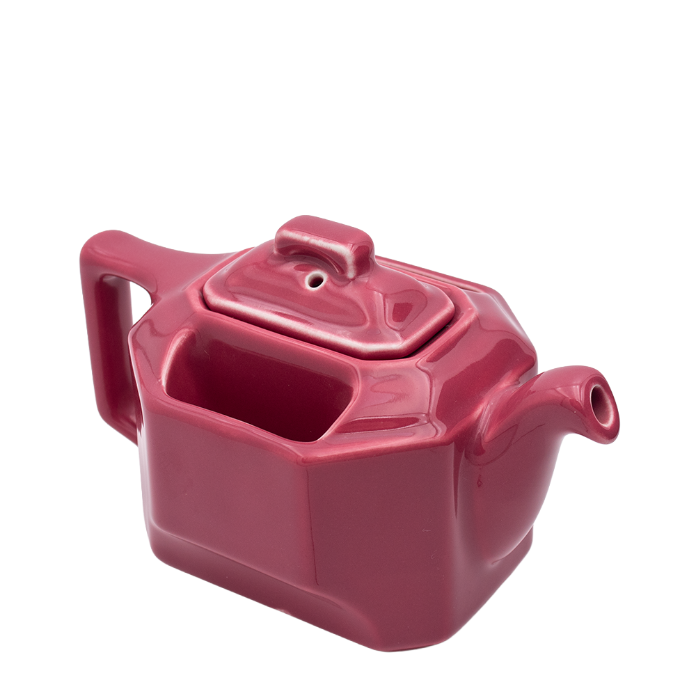 Hall China Pink Ceramic Teapot – T‑Ball 3273 with Holders
