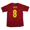 Autographed/Signed Xavi Hernandez Spain Red Soccer Futbol Jersey Beckett BAS COA