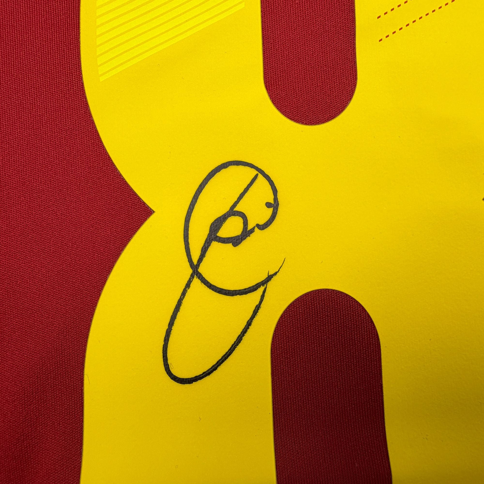 Autographed/Signed Xavi Hernandez Spain Red Soccer Futbol Jersey Beckett BAS COA