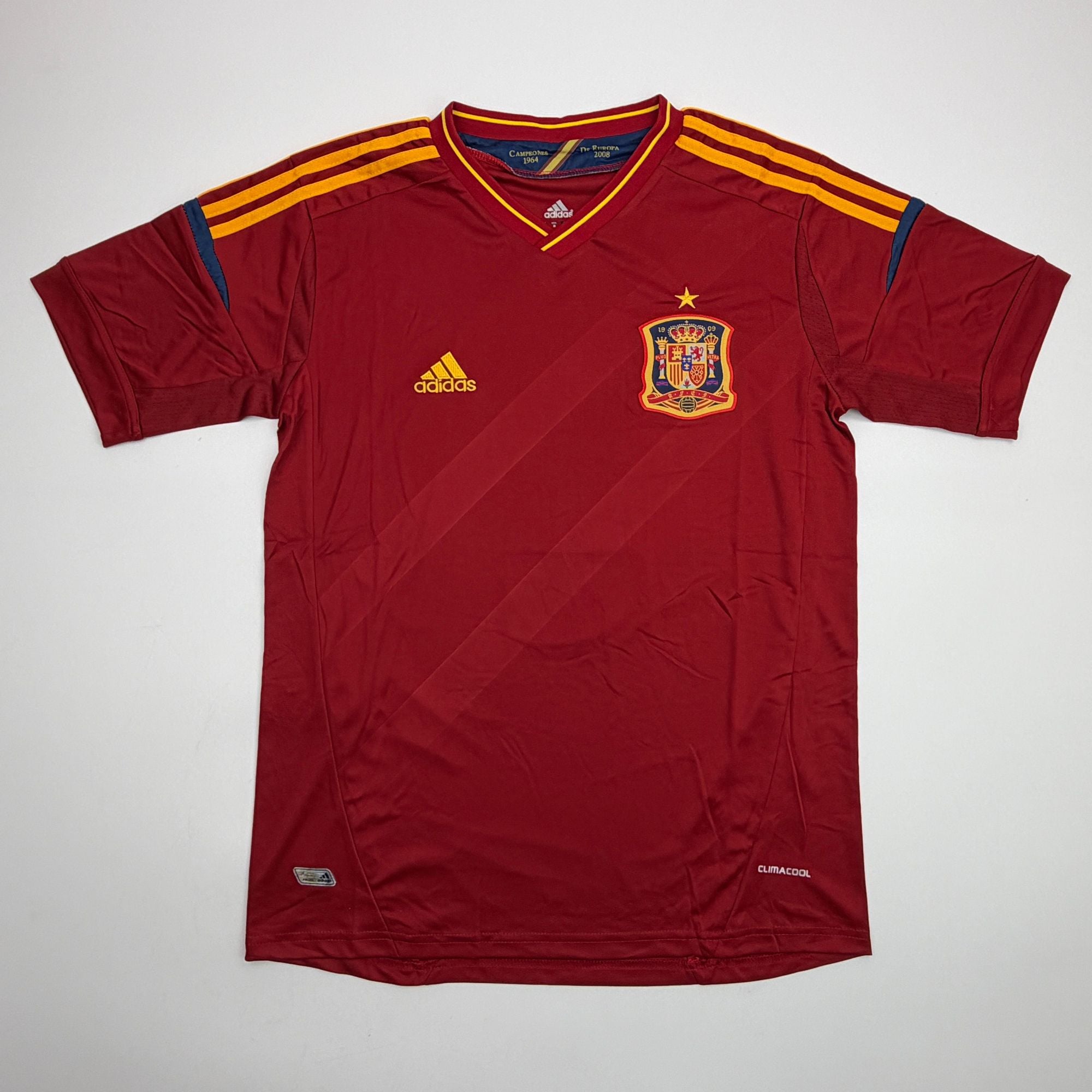 Autographed/Signed Xavi Hernandez Spain Red Soccer Futbol Jersey Beckett BAS COA