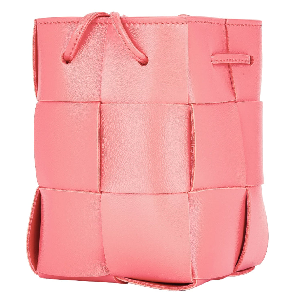 Chic Woven Mini Crossbody Bucket Bag – Lightweight Shoulder Handbag