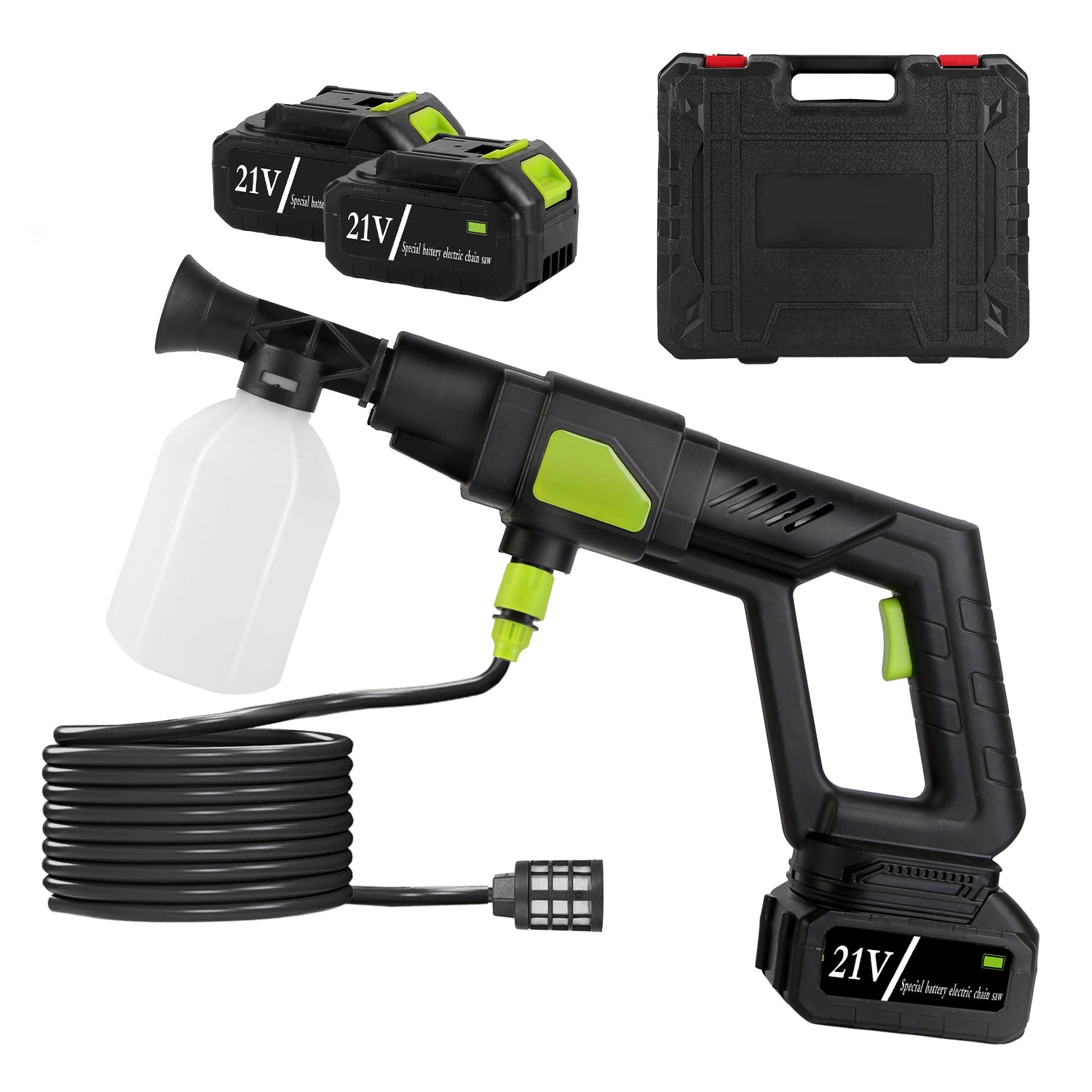 Cordless Pressure Washer with 6-in-1 Nozzle - Car Cleaner