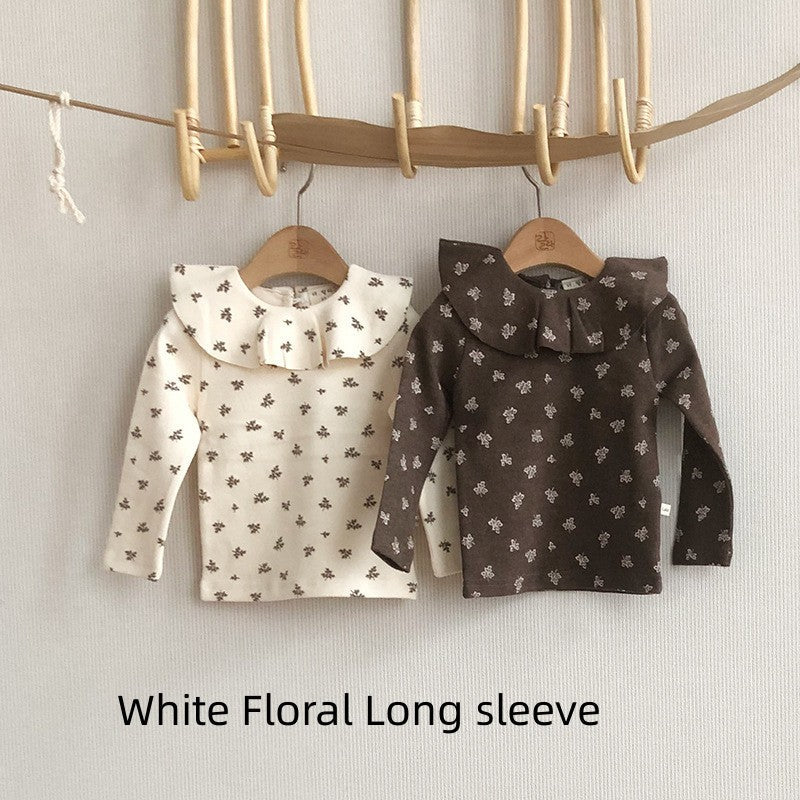 Stylish Base-layer Top With A Turn-down Collar And Long Sleeves