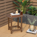 18" Weather Resistant Outdoor Side Table - HDPE Construction