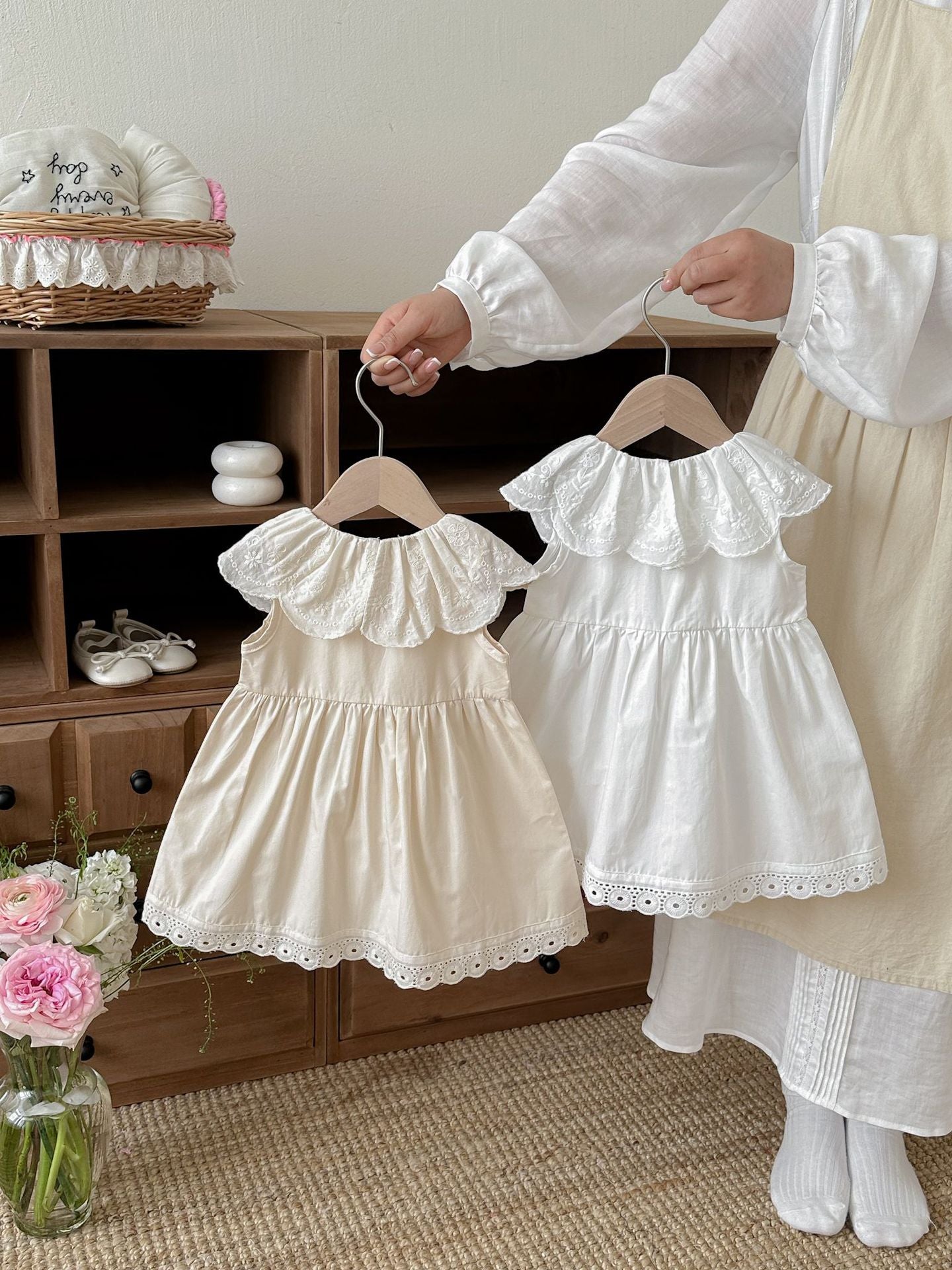 Childrens Summer Clothing Lace-trimmed Princess Dress