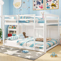 Full Over Full Bunk Bed Low-to-ground Bunk Bed