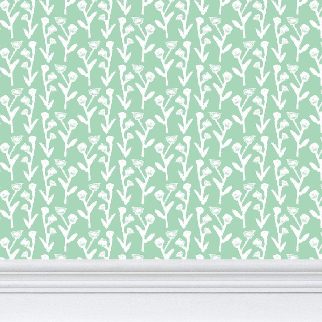 Ivy Manor Wallpaper (Mint)