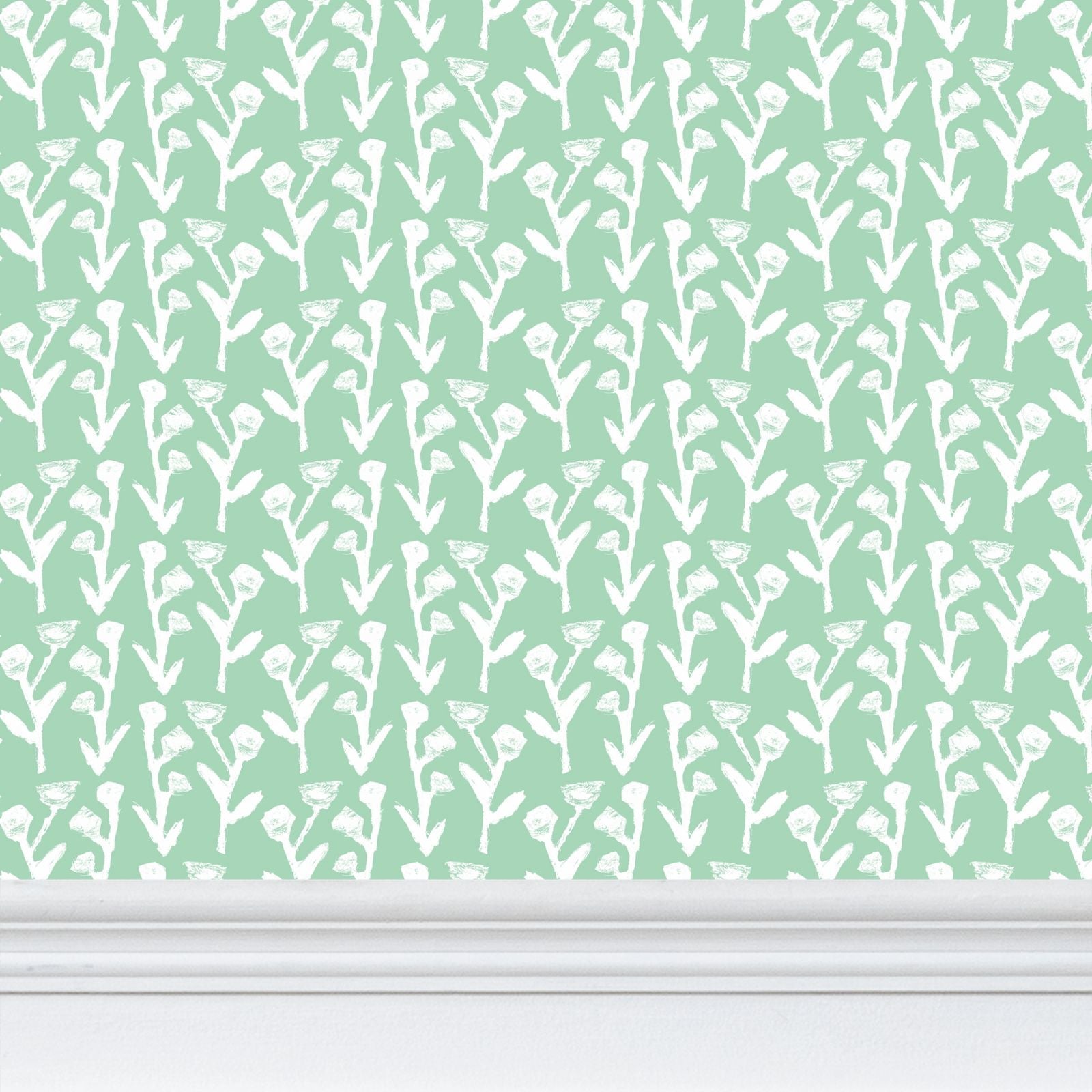 Ivy Manor Wallpaper (Mint)