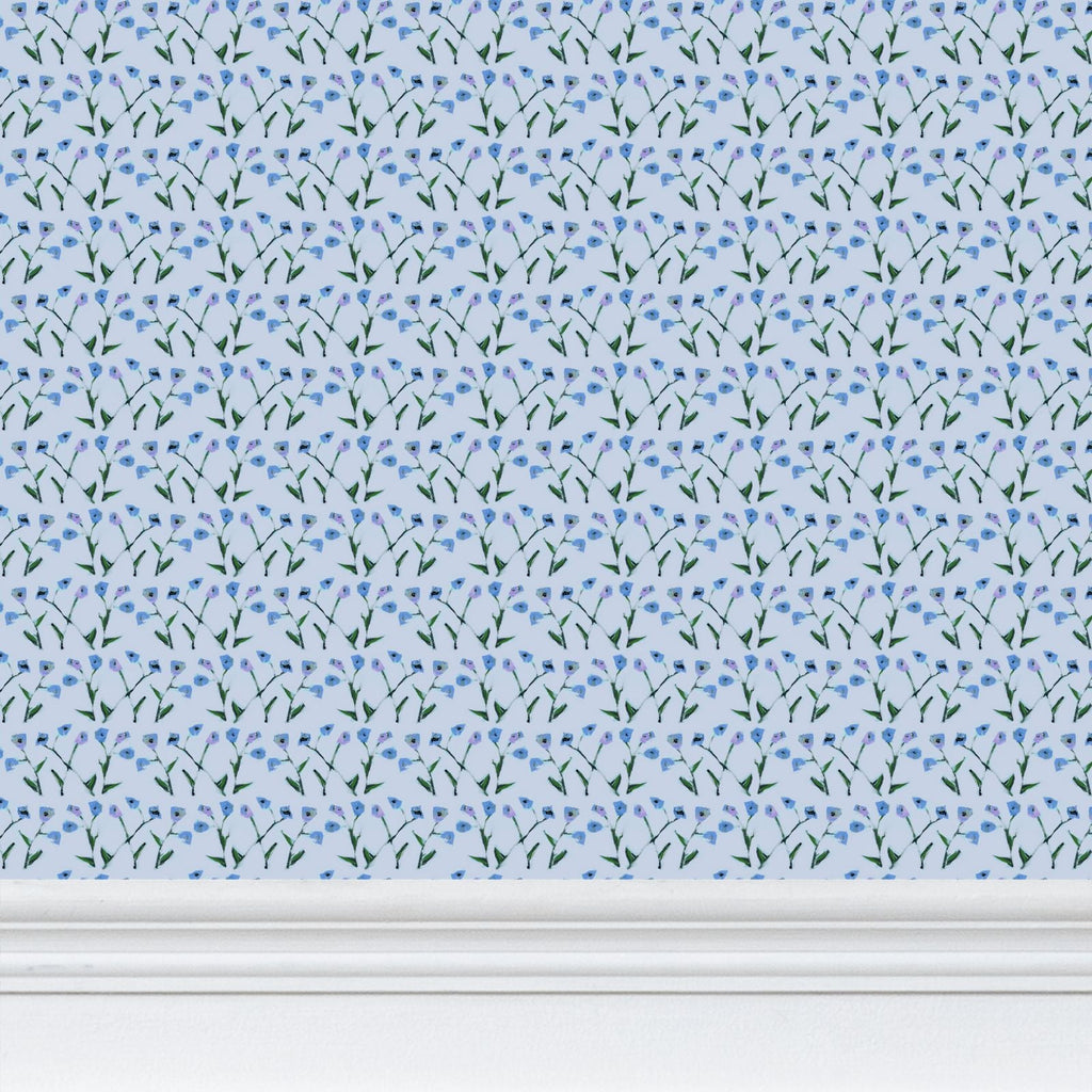 Genevieve Wallpaper (Periwinkle Multi)