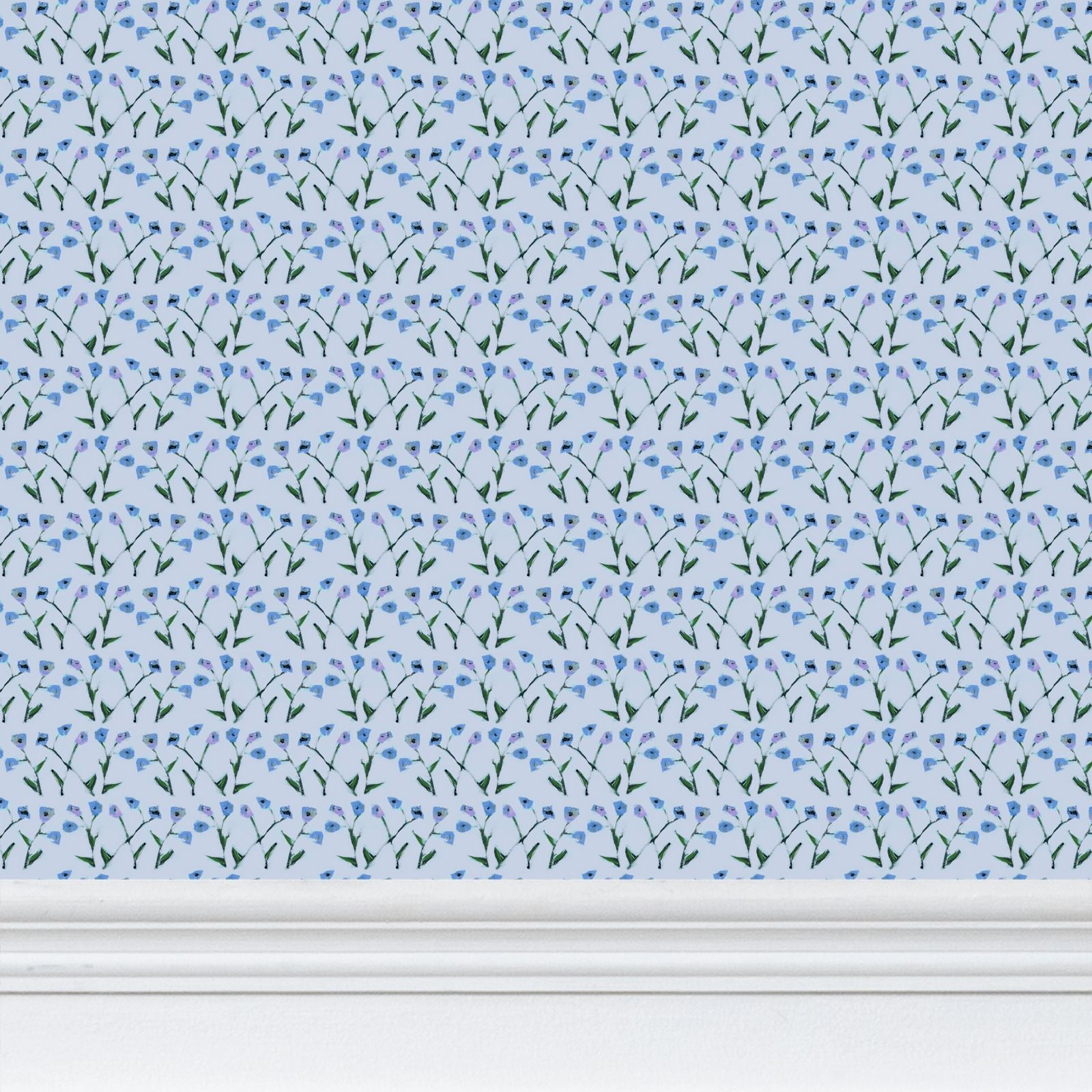 Genevieve Wallpaper (Periwinkle Multi)