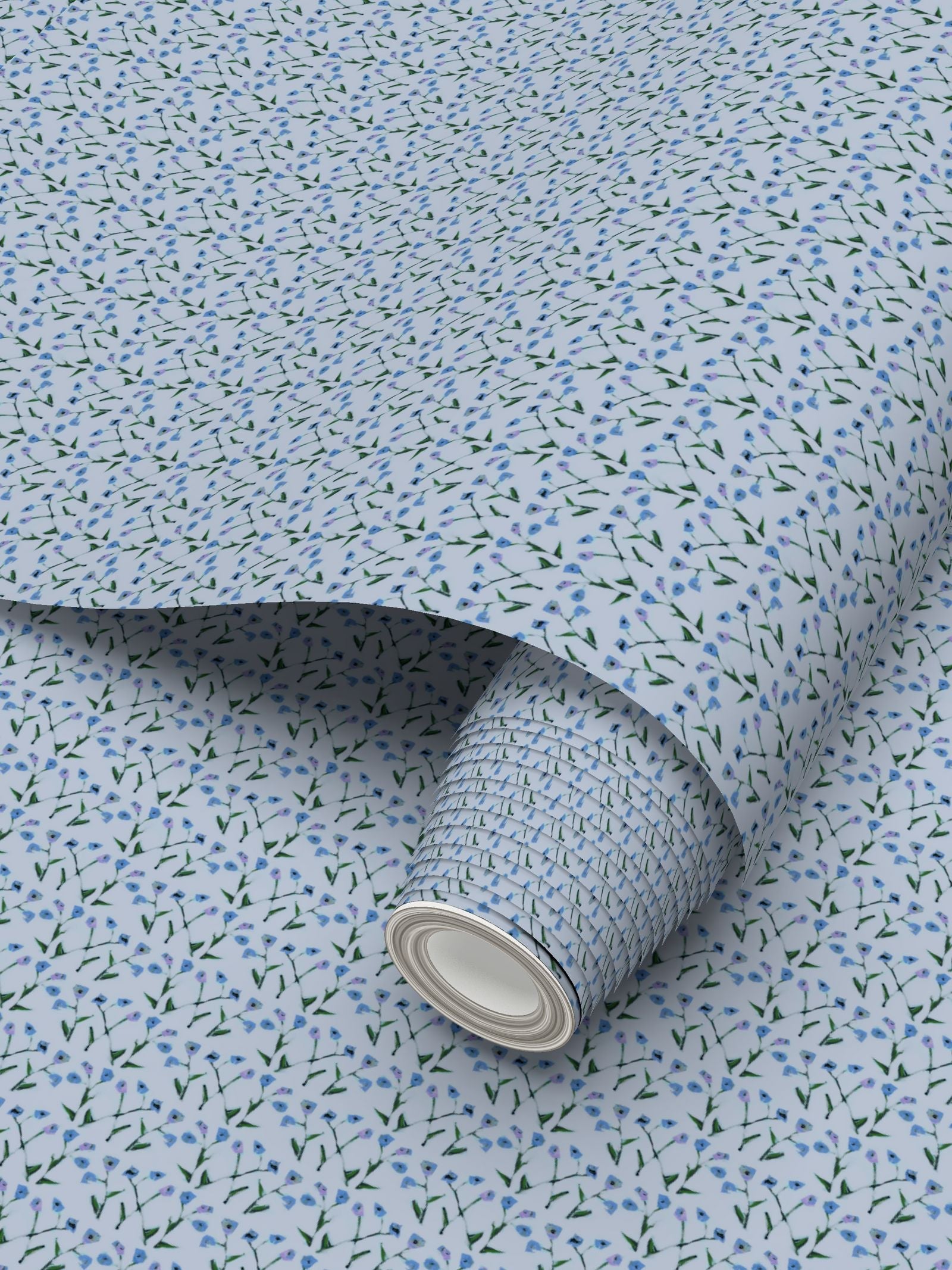Genevieve Wallpaper (Periwinkle Multi)