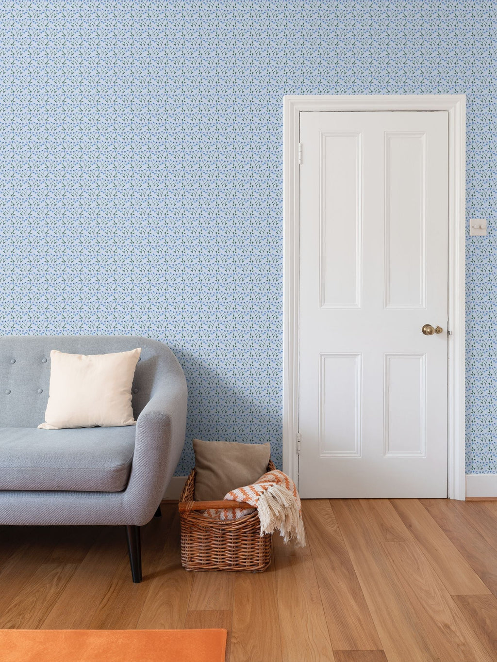 Genevieve Wallpaper (Periwinkle Multi)