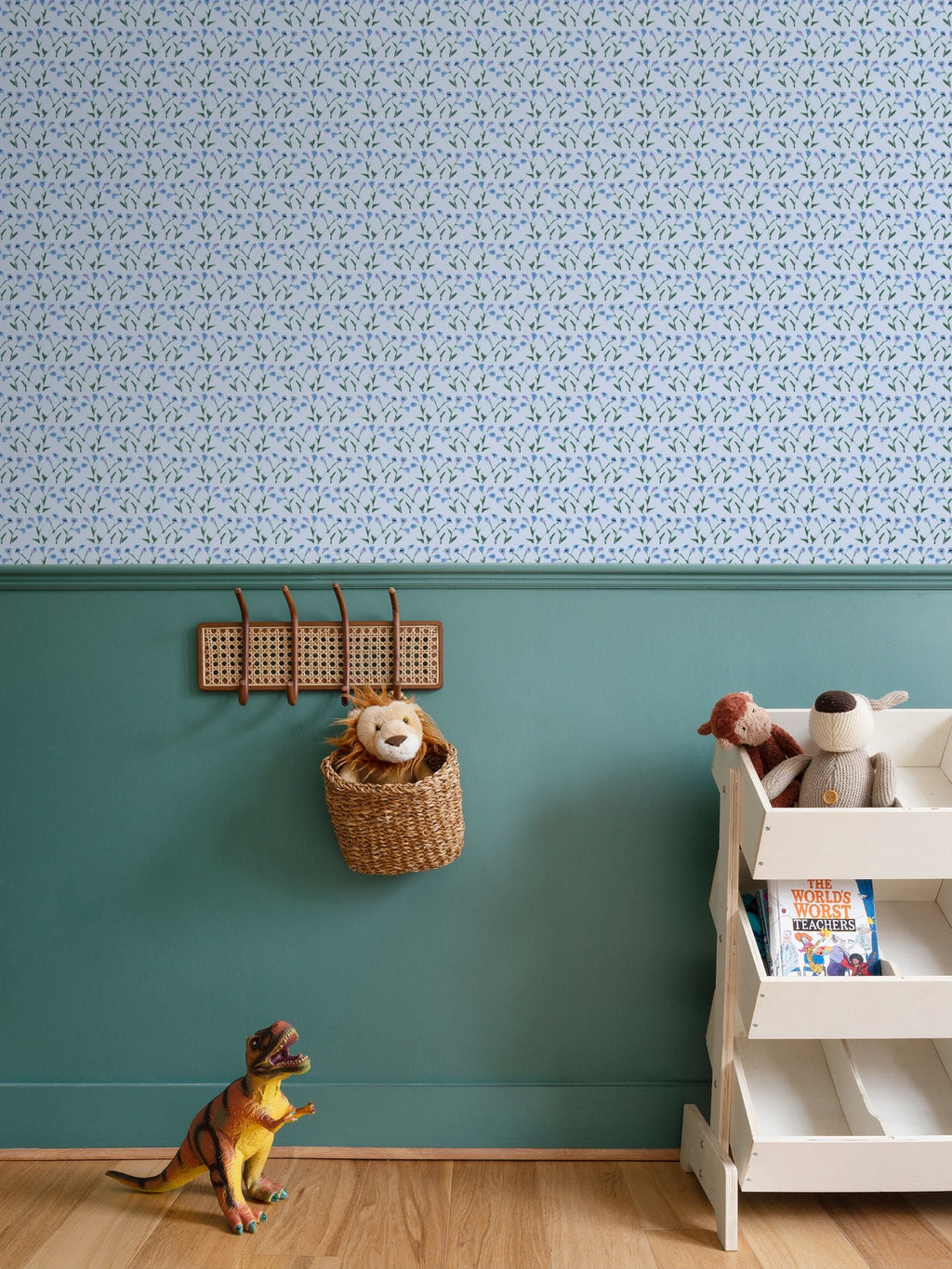 Genevieve Wallpaper (Periwinkle Multi)