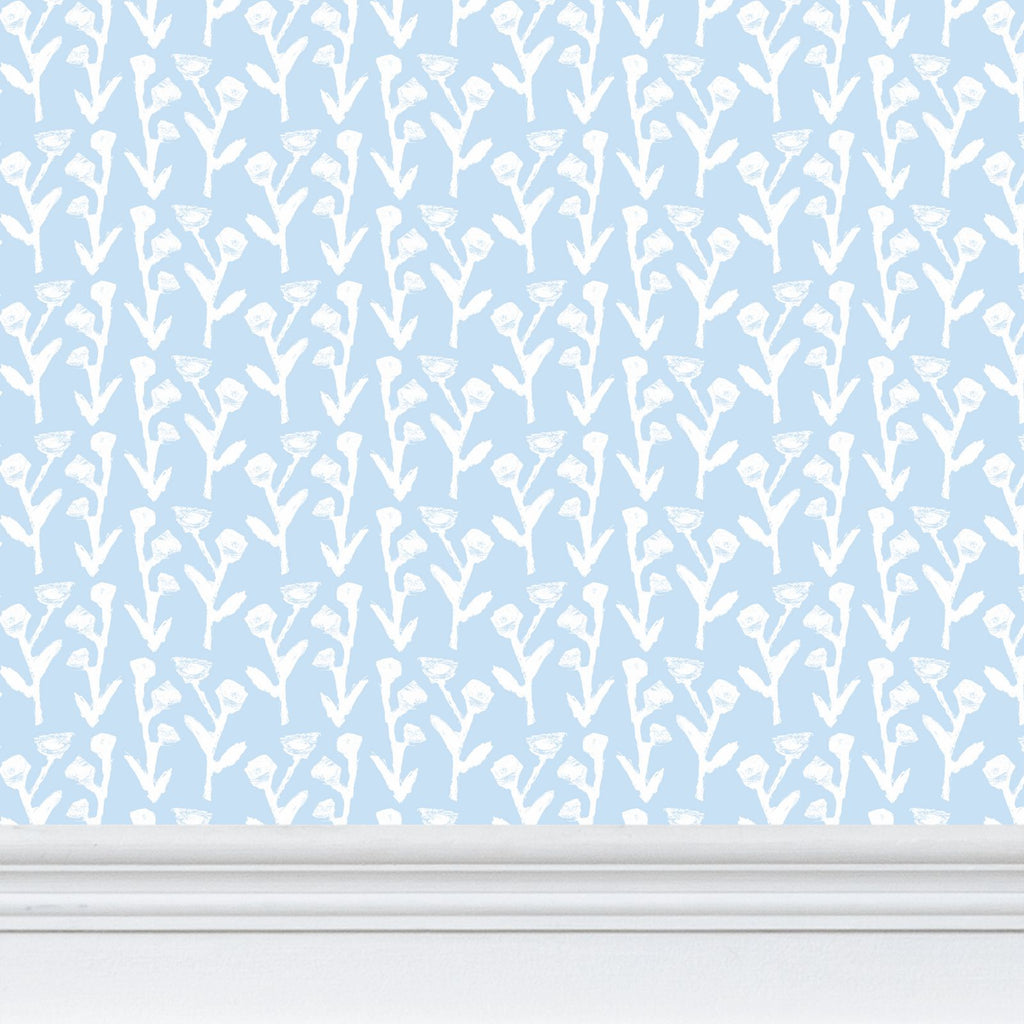 Ivy Manor Wallpaper (Bluebird)