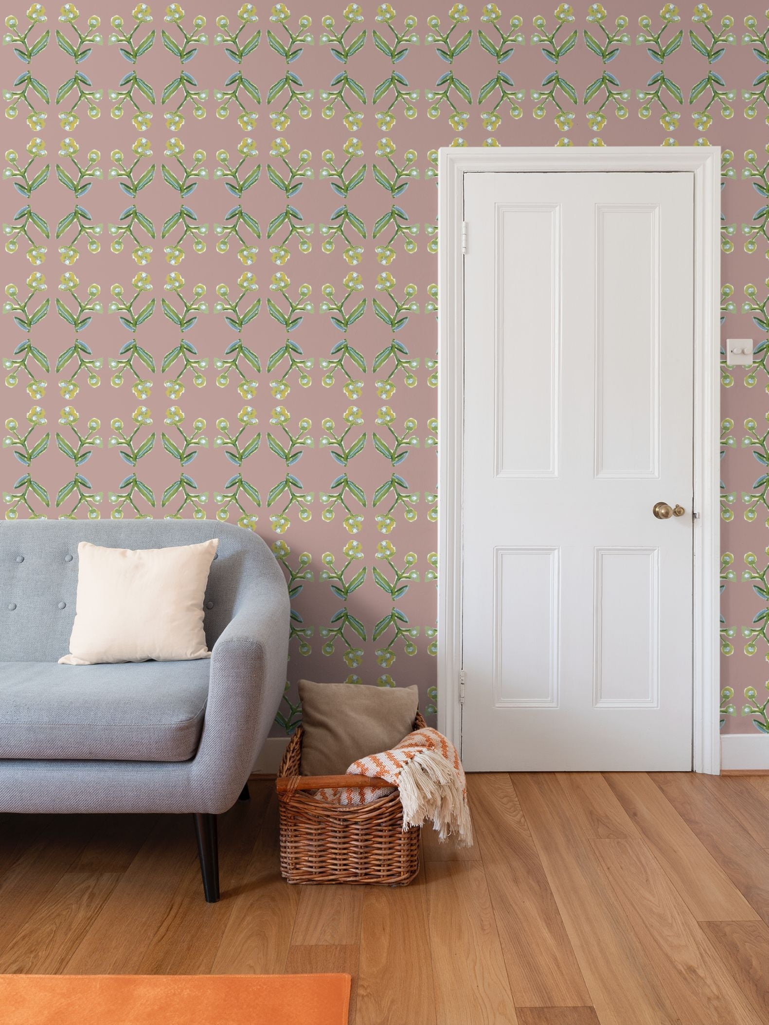 Antonia Wallpaper (Mauve)
