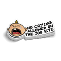 No Crying -  Hard Hat Decal