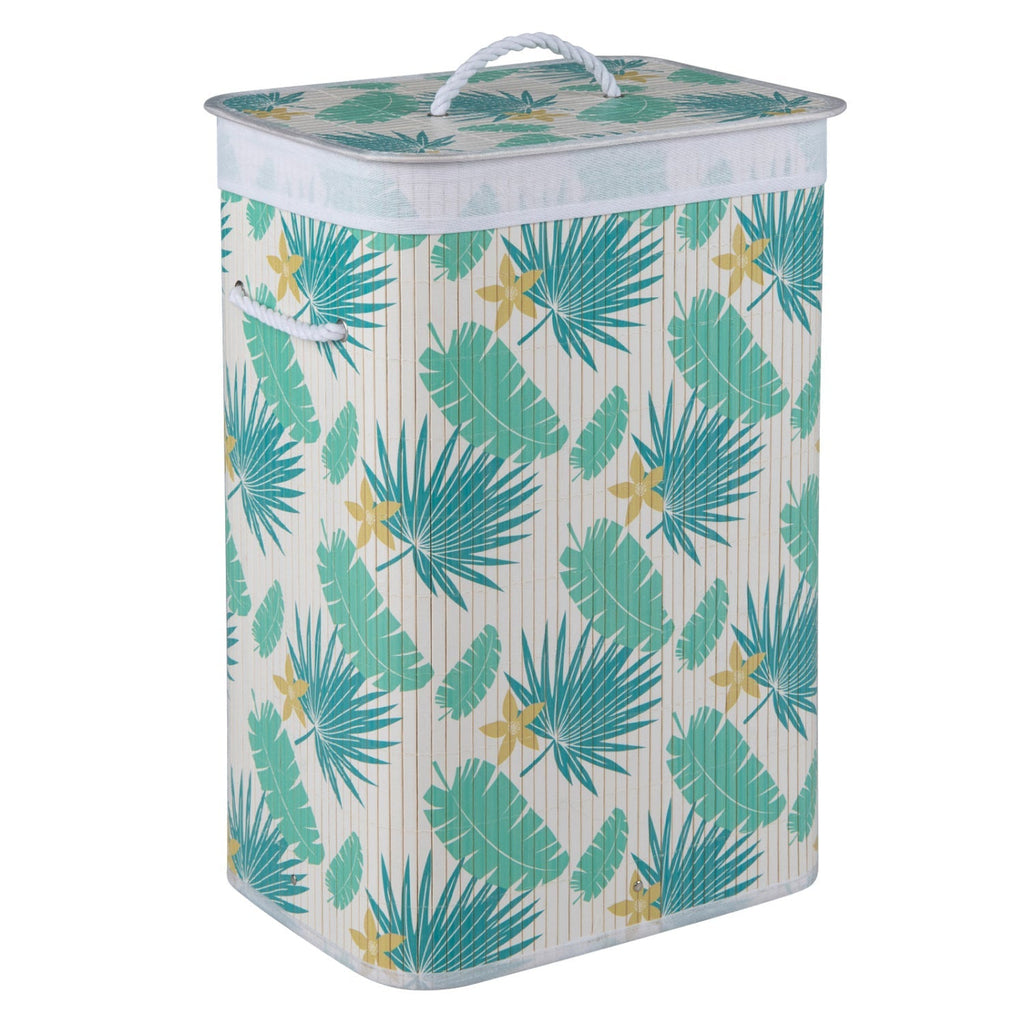 19 Gallon Bamboo Laundry Hamper with Removable Liner