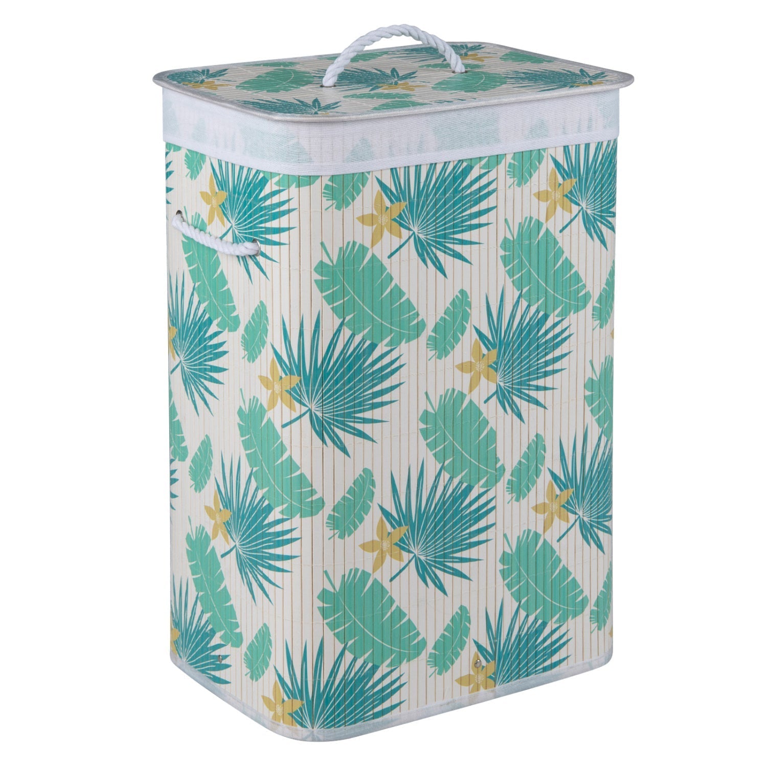 19 Gallon Bamboo Laundry Hamper with Removable Liner