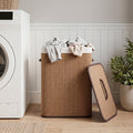 19 Gallon Bamboo Laundry Hamper with Removable Liner